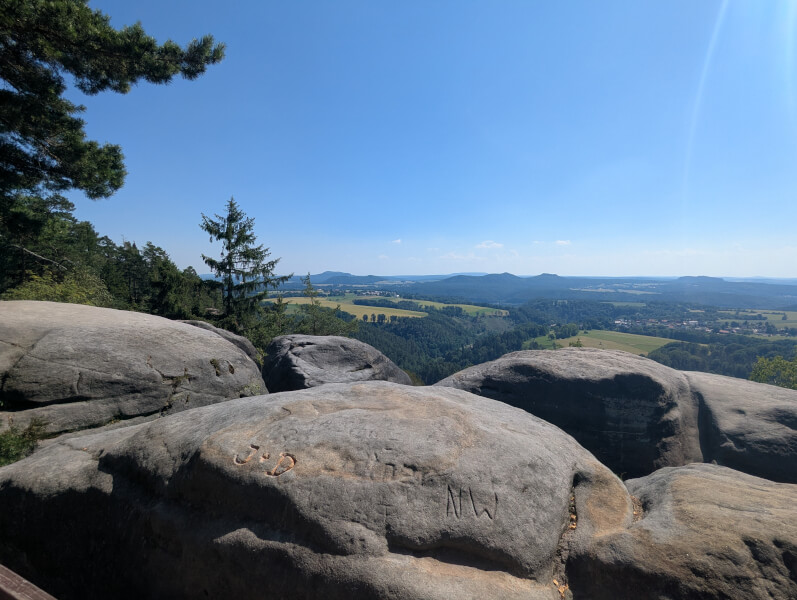 Monatsrückblick - Wanderung in der sächsischen Schweiz am heißen Sommertag