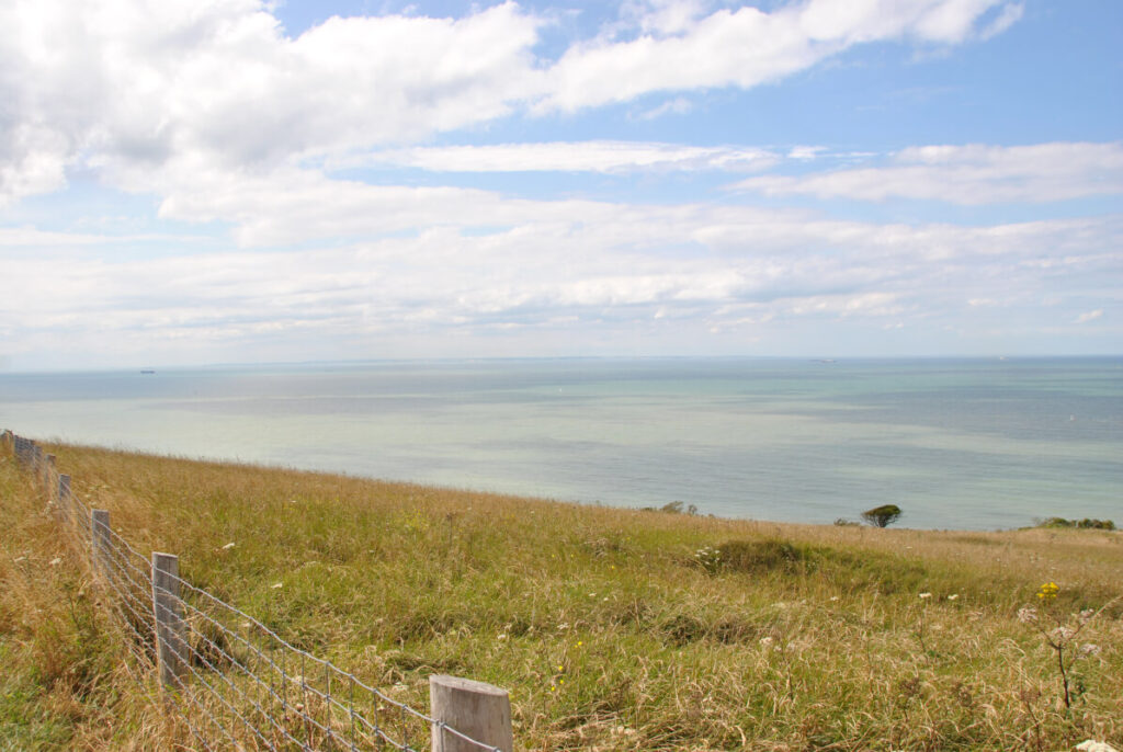 Familienurlaub an der Opalküste in Frankreichs Norden - Blick nach Dover in England