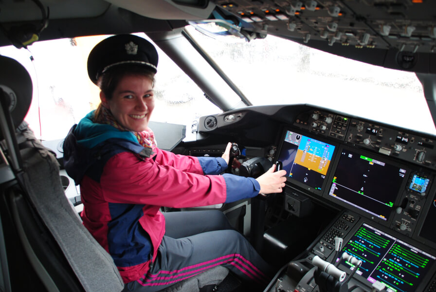 Fun Facts über mich - Bild im Cockpit Flugzeug