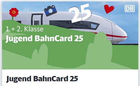 Eine Jugend BahnCard 25 für Kinder beantragen - Schritt für Schritt - Logo auf der Webseite der Bahn