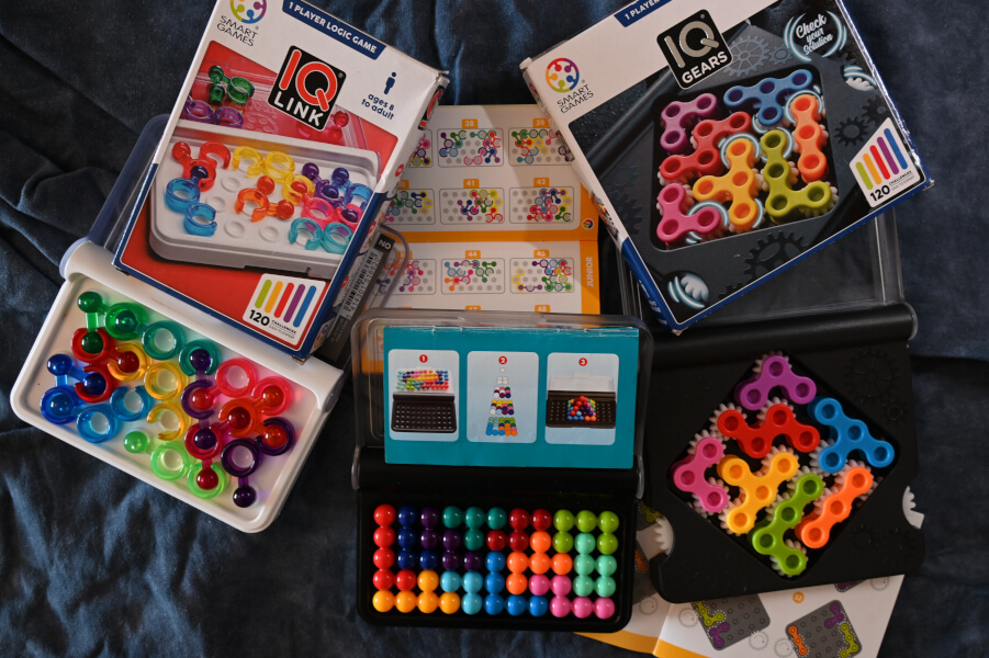 Reisespiele für Kinder - Logikspiele für unterwegs