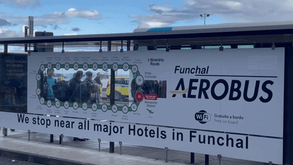 Familienurlaub Madeira - Bus vom Flughafen