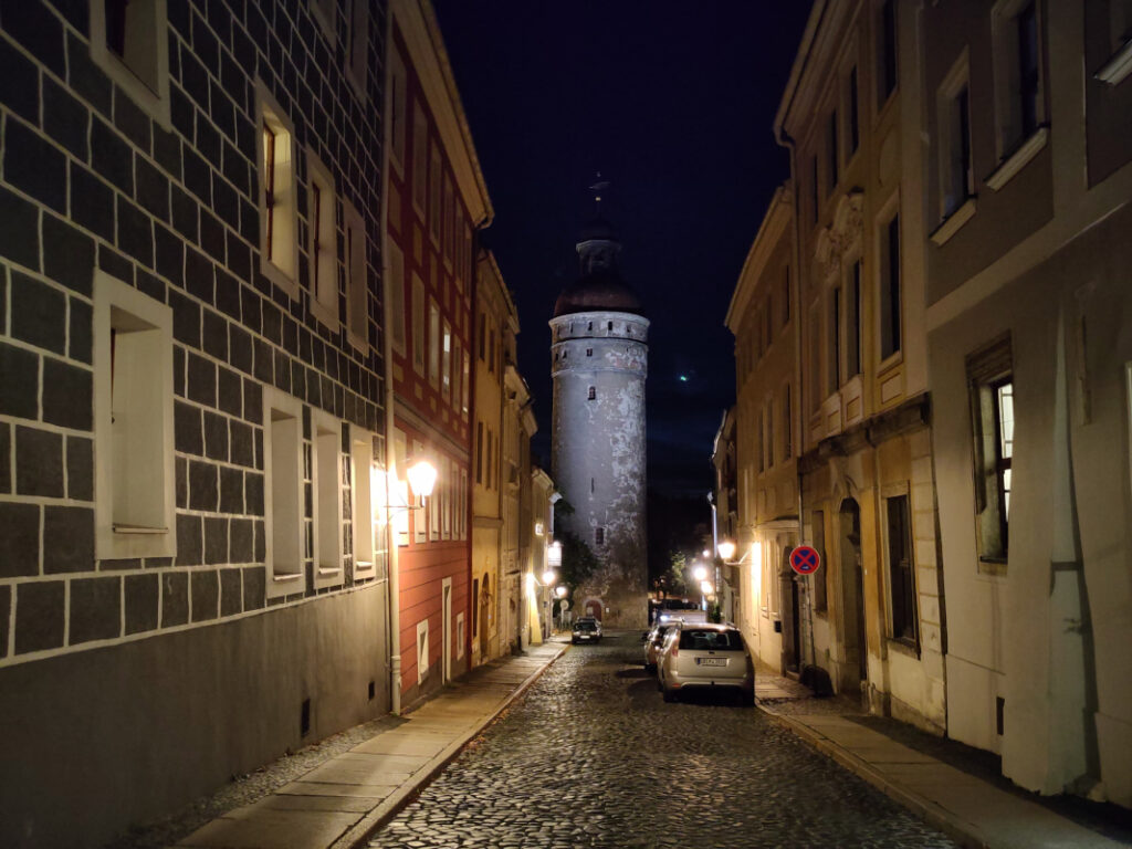 gruselige Sagen in Görlitz Abenteuer für Kinder und Familien - Nikolaiturm an Ende der Nikolaistraße