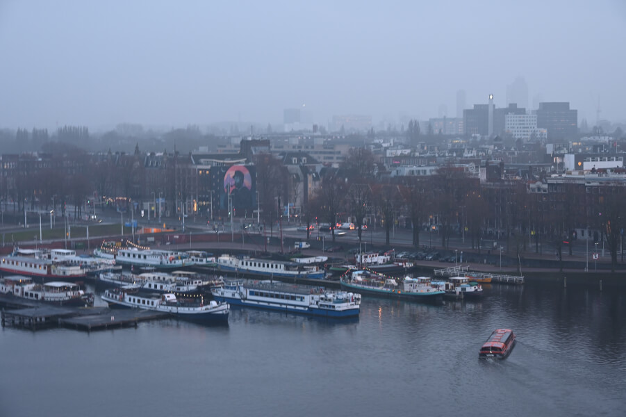 Amsterdam am Abend - 7 entspannte Ideen fürs Sightseeing nach Feierabend - Aussicht von der OBA 