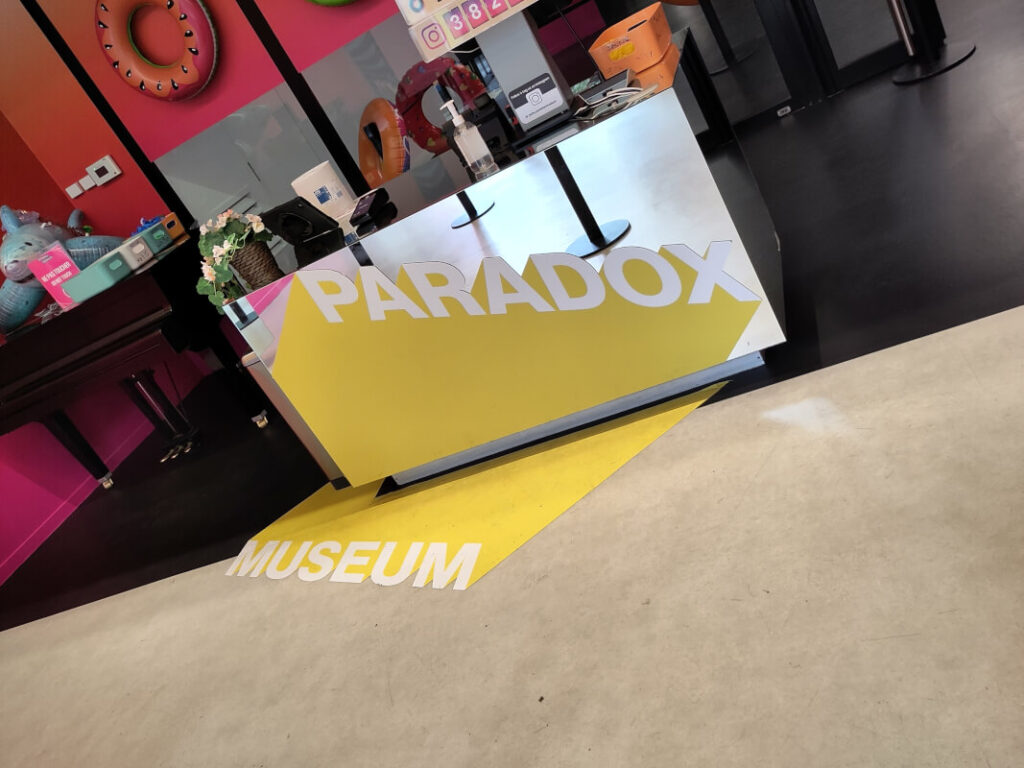 Paradox Museum Paris mit Kindern - Eingangsbereich