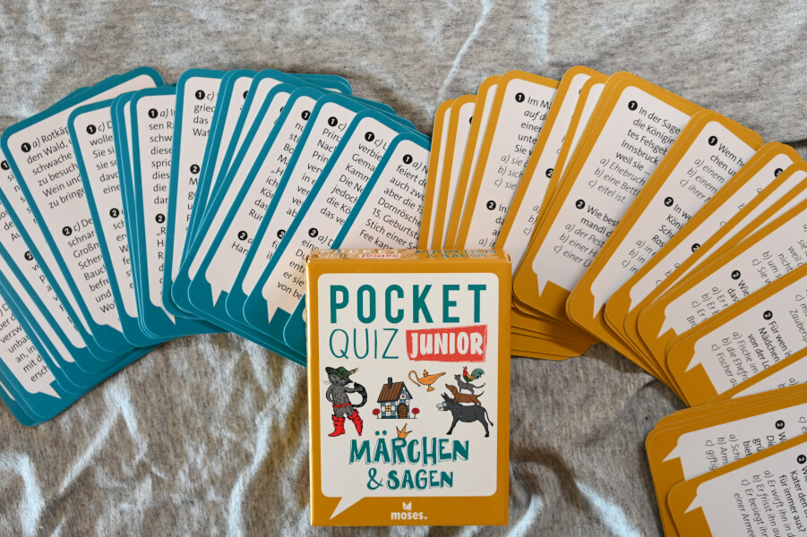 Reisespiele für Kinder - Quizspiele für Unterwegs im kleinen Format