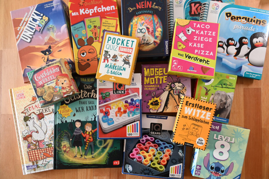 handliche Reisespiele für Kinder - perfekt für unterwegs in Bahn, Bus & Flugzeug