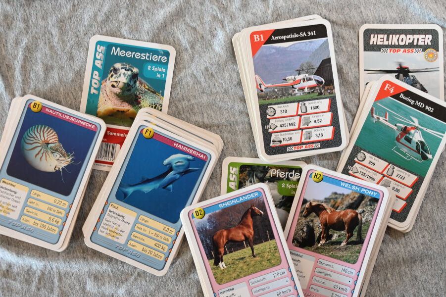 Reisespiele für Kinder - Top Ass: braucht wenig Platz und geht überall