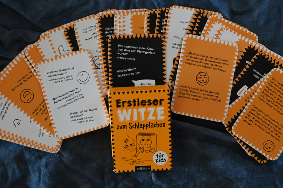 Reisespiele für Kinder - unendlich viele Witze für Erstleser